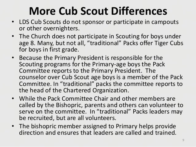 Lds Cub Scout Pack Organization Chart