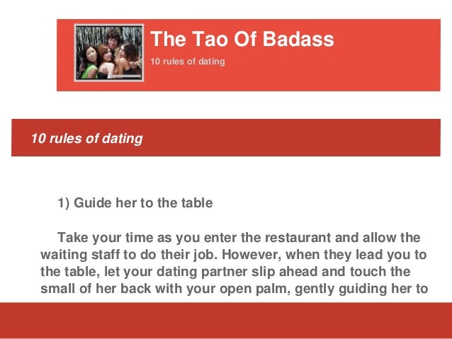 ten rules of internet dating