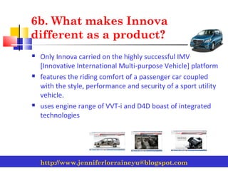 10 step marketing plan for toyota innova group e | PPT