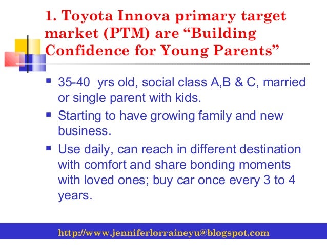 10 Step Marketing Plan For Toyota Innova Group E