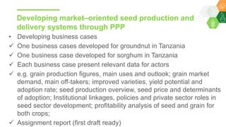 Research Program Genetic Gains (RPGG) Review Meeting 2021: Building sustainable seed systems in Eastern Africa (Achievements, challenges & opportunities) By Dr Essegbemon Akpo