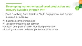 Research Program Genetic Gains (RPGG) Review Meeting 2021: Building sustainable seed systems in Eastern Africa (Achievements, challenges & opportunities) By Dr Essegbemon Akpo