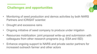 Research Program Genetic Gains (RPGG) Review Meeting 2021: Building sustainable seed systems in Eastern Africa (Achievements, challenges & opportunities) By Dr Essegbemon Akpo