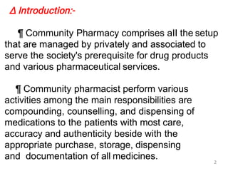 Community Pharmacy Management