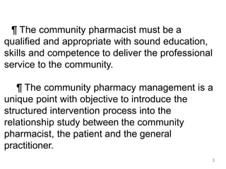 Community Pharmacy Management
