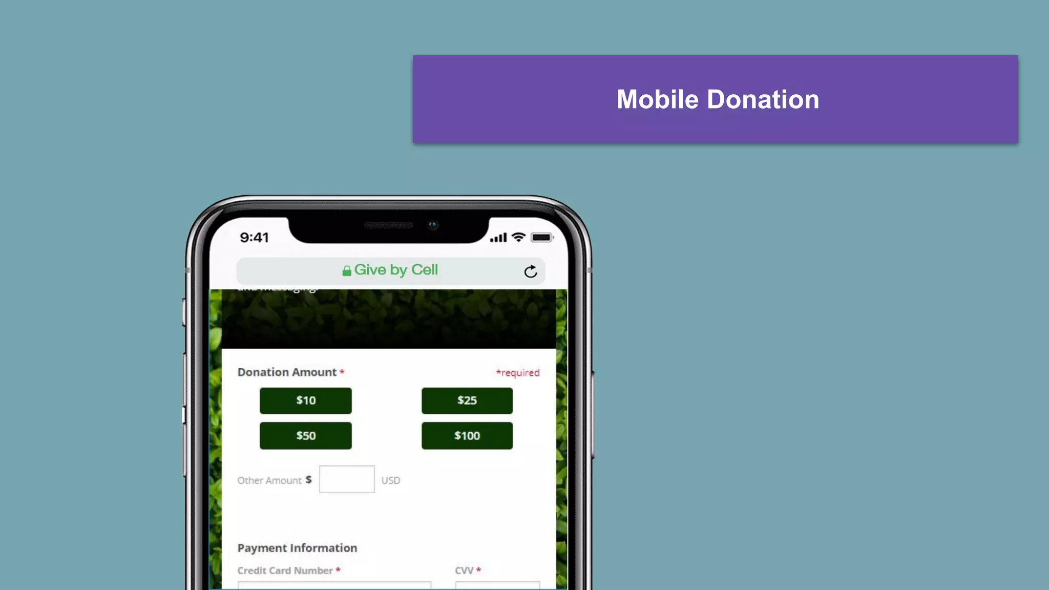 Mobile Donation
 