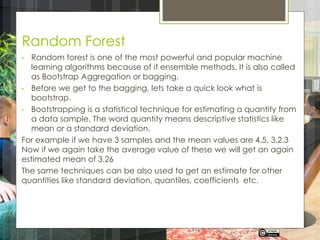 Random Forest / Bootstrap Aggregation | PPT | Free Download