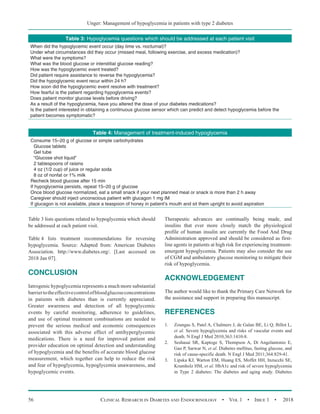 Management Of Hypoglycemia In Patients With Type 2 Diabetes | PDF