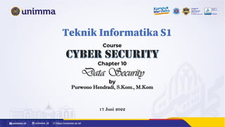 Course
Chapter 10
by
Purwono Hendradi, S.Kom., M.Kom
17 Juni 2022
 