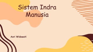 Sistem Indra
Manusia
Asri Widowati
 