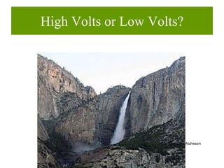 Copyright 2009 Hal Aronson
High Volts or Low Volts?
Courtesy Clay Atcheson
 