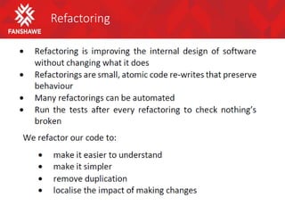Refactoring
 