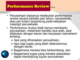 Evaluasi Pengukuran Kinerja (Performance Review) _