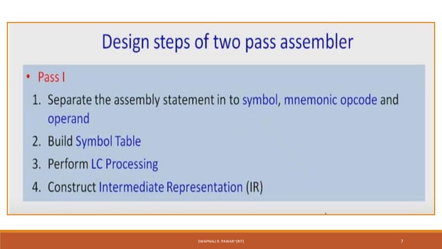 10.Design Of Two Pass Assembler in system software.pdf