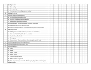 Paediatric department daily rounds checklist.doc