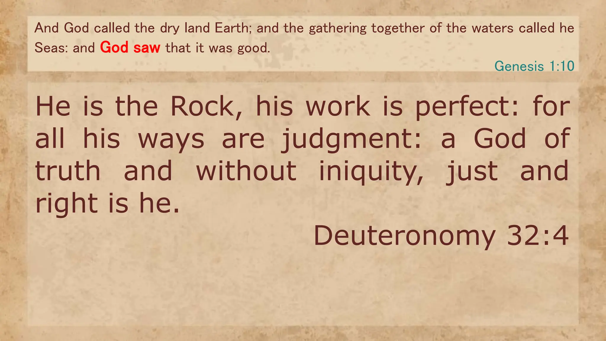 Genesis 1:10 || Meditate the Scripture daily verse by verse | PPTX