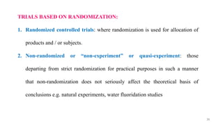 Randomization Nonrandomization CLINICAL TRIALS public health dentistry.pptx