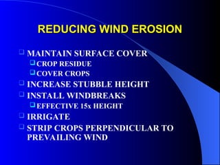 Surface soil erosion and its control measures | PPT