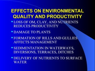 Surface soil erosion and its control measures | PPT