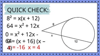 10. POWER THEOREM.pptx mathematics quarter 2 | PPTX