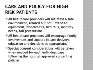 10. CARE OF HIGH RISK PATIENT For Medical students | PPTX