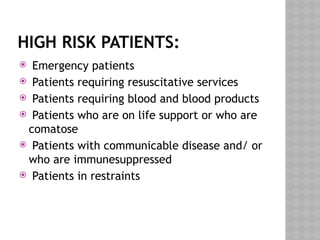 10. CARE OF HIGH RISK PATIENT For Medical students | PPTX