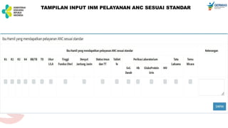 10. APLIKASI INM atau indikator nasional mutu untuk puskesmas | PPTX
