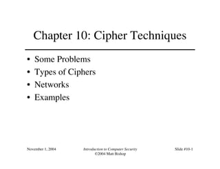 10.pdf Cipher Techniques di dalam keamanan informasi | PDF