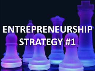 ENTREPRENEURSHIP
STRATEGY #1
 