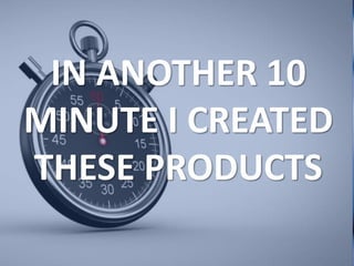 USE TEE SPRING’S
DESIGN GENERATOR
IN ANOTHER 10
MINUTE I CREATED
THESE PRODUCTS
 