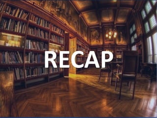 RECAP
 