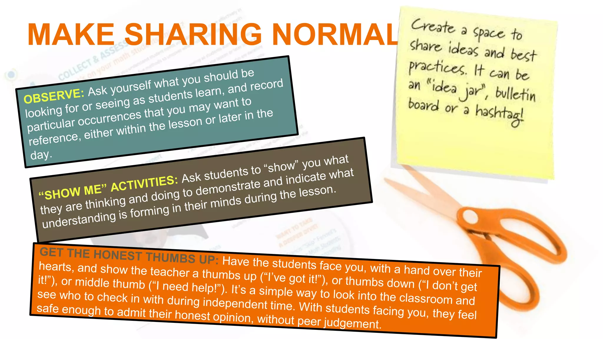MAKE SHARING NORMAL
 