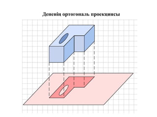 Дененің ортогональ проекциясы
 