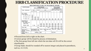 Soil classification is the systematic grouping of soils based on their ...