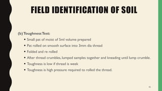 Thread Crumbles Soil classification is the systematic grouping of soils based on their ...