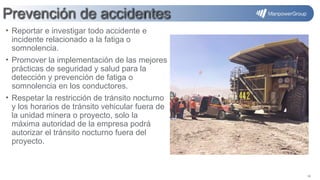 Salud Ocupacional: Prevención y Manejo de Fatiga y Somnolencia en la ...