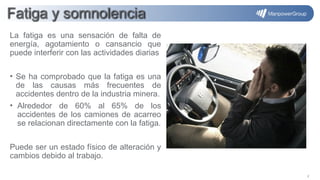 Salud Ocupacional: Prevención y Manejo de Fatiga y Somnolencia en la ...