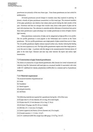 Comprehensive material on Protected cultivation and post-harvest technologies
