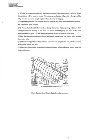 Comprehensive material on Protected cultivation and post-harvest technologies