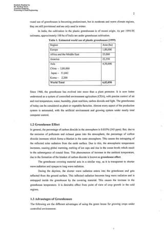 Comprehensive material on Protected cultivation and post-harvest technologies