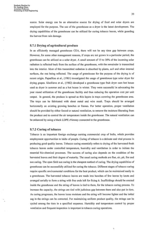 Comprehensive material on Protected cultivation and post-harvest technologies