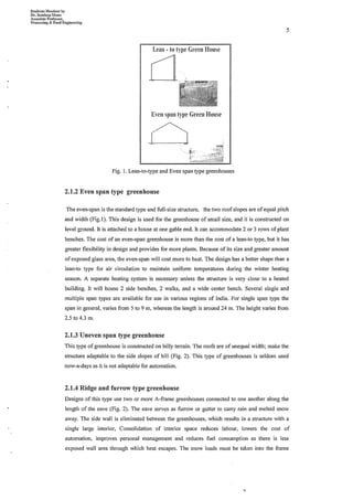 Comprehensive material on Protected cultivation and post-harvest technologies