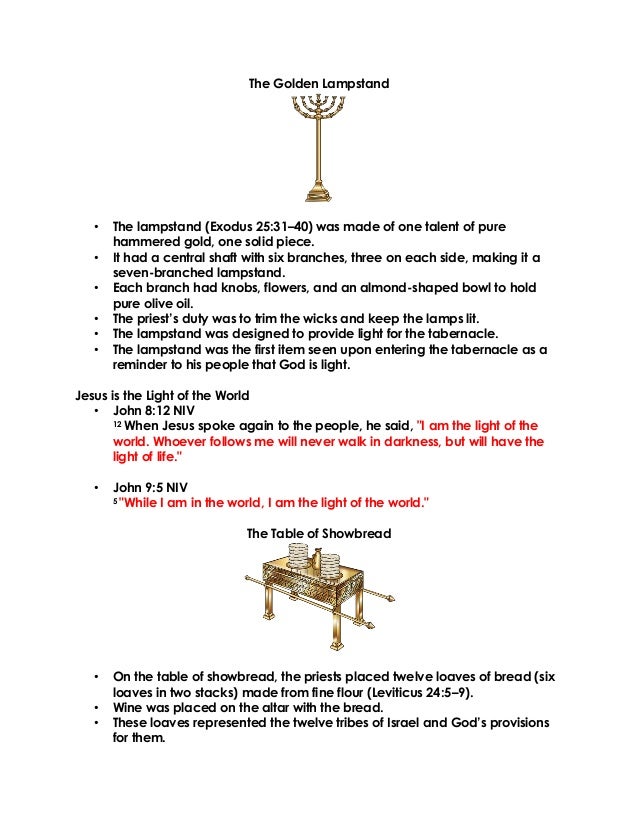 Golden Lampstand Exodus 25 Bruin Blog