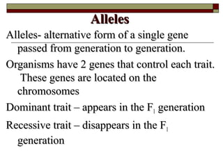 10.2 mendelian genetics | PPT