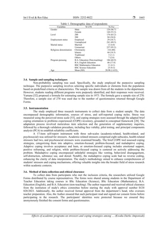 Effects of academic programs on stressors and coping strategies among ...
