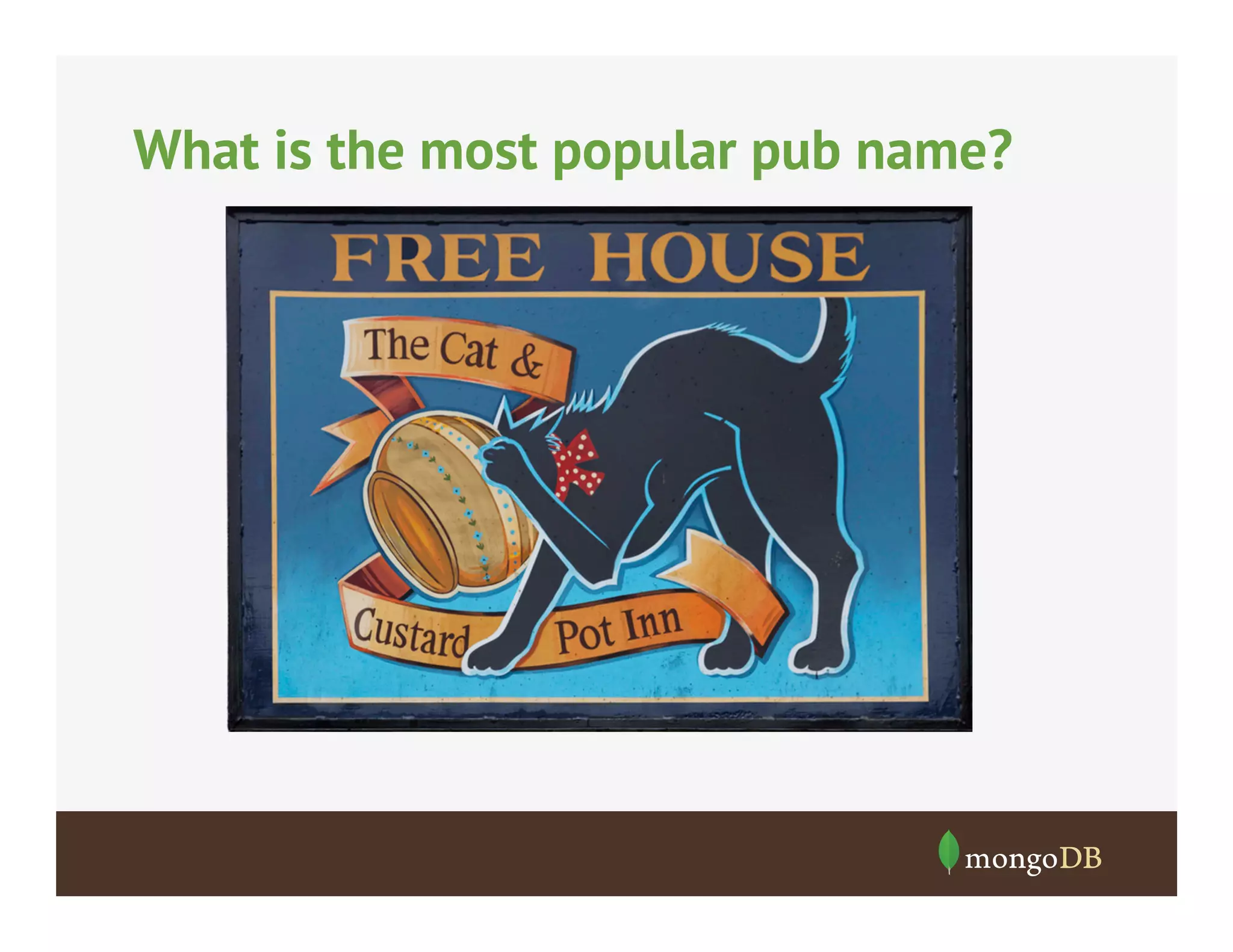 What is the most popular pub name?

 