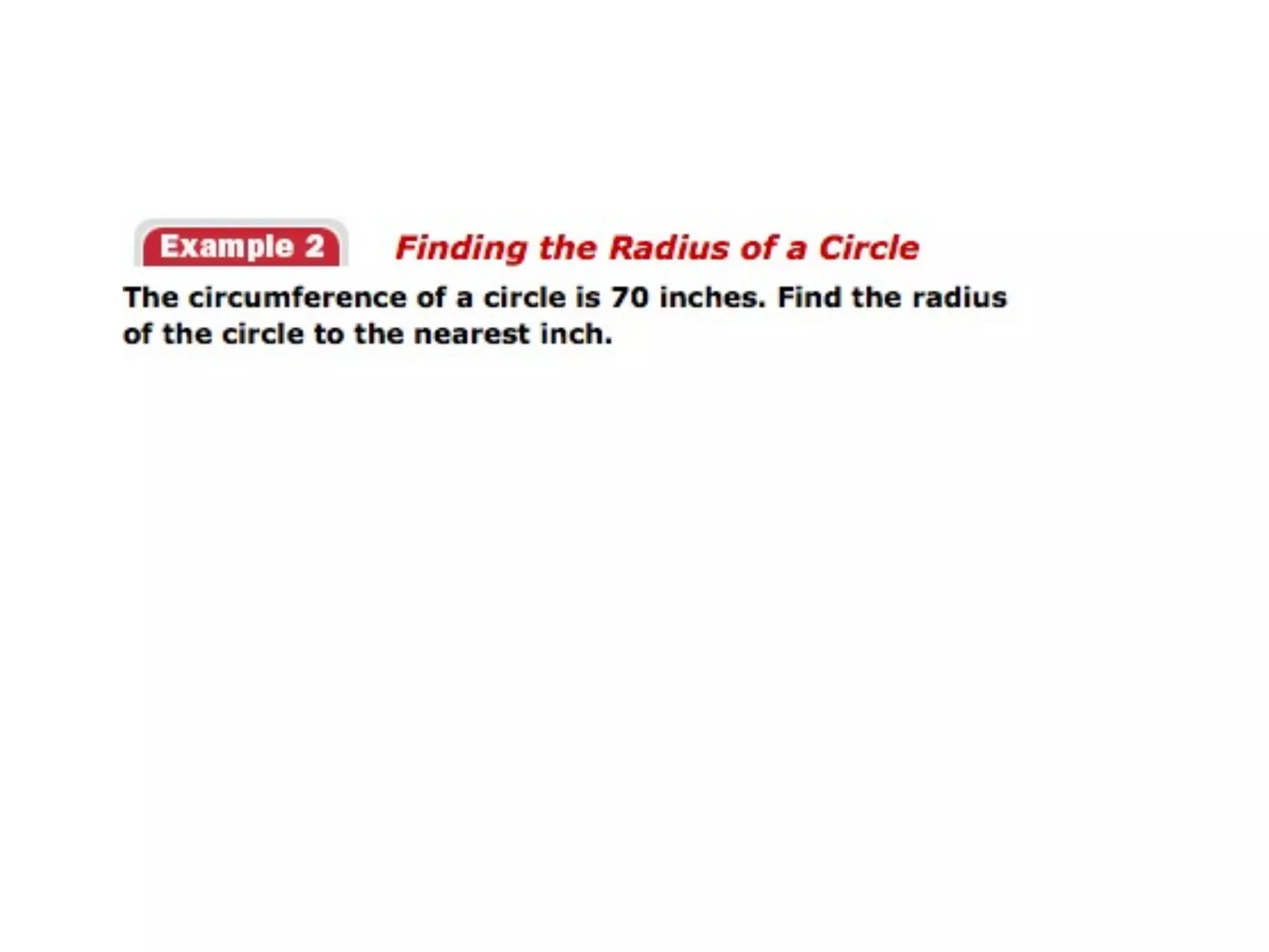 10.4 area and circumference of a circle