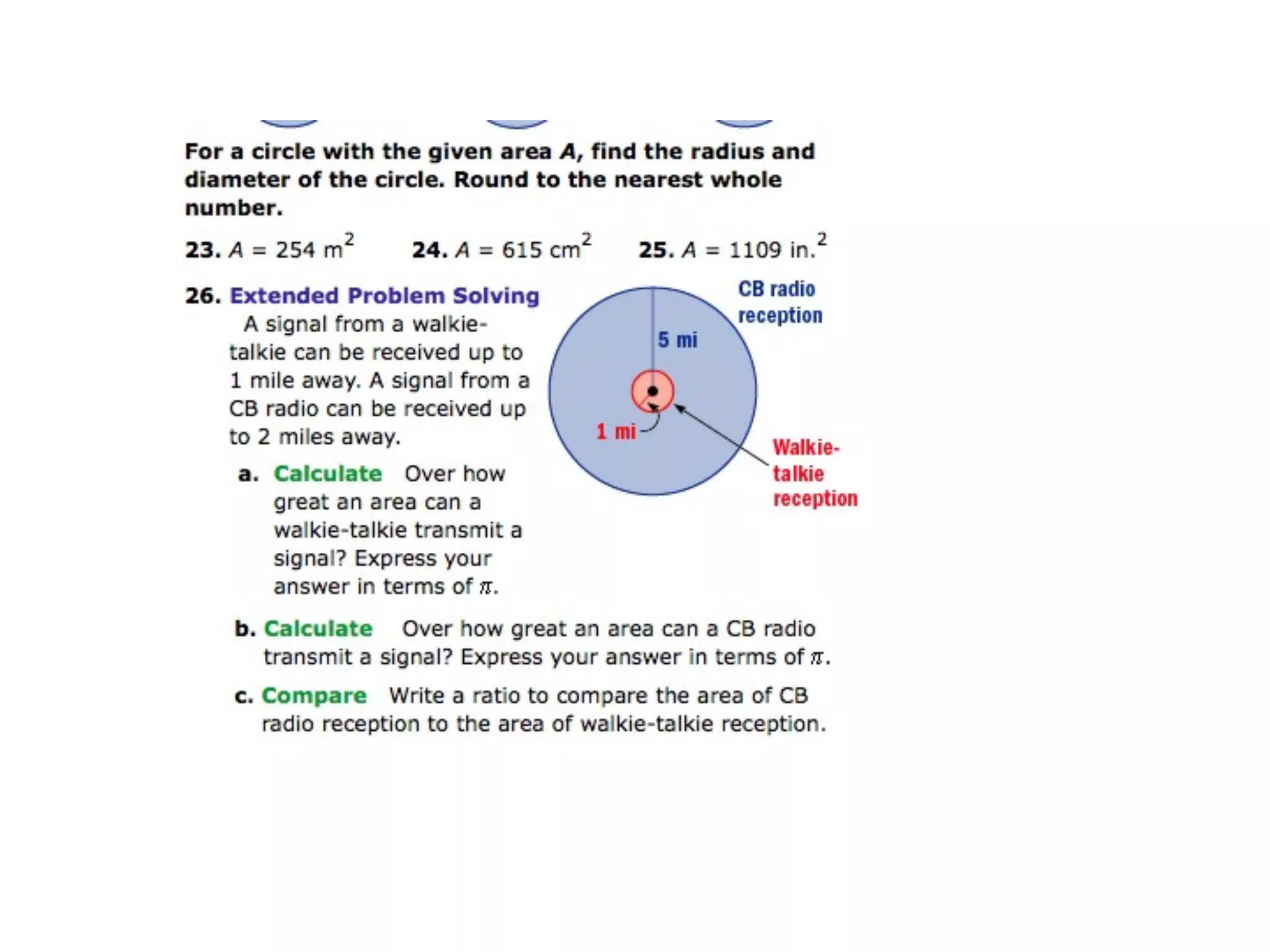 10.4 area and circumference of a circle
