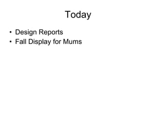 Today Design Reports Fall Display for Mums 