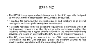 8259 Interrupt Controller | PPTX | Operating Systems | Computer ...